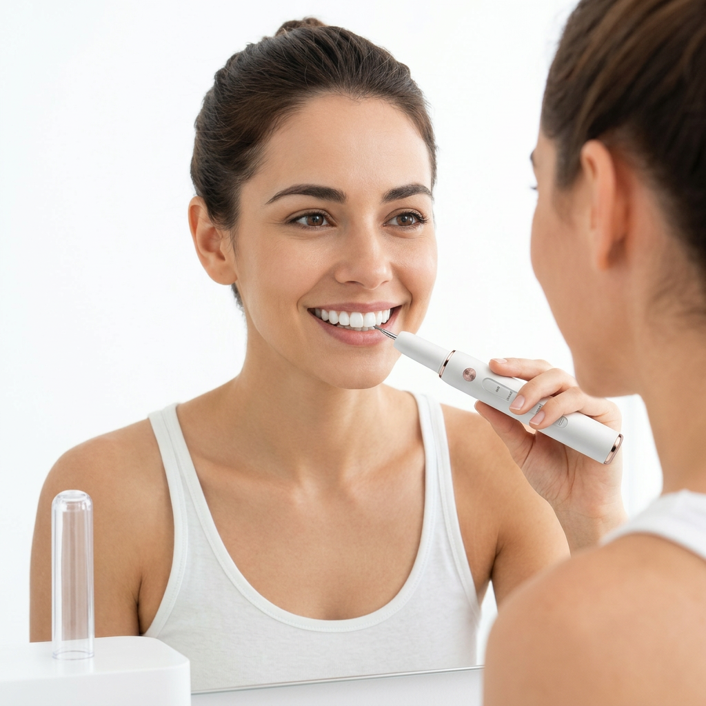 Limpieza ultrasónica profunda de sarro para dientes desde casa .
